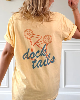 Docktails Graphic Comfort Color Tee Front & Back Design