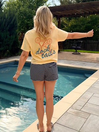 Docktails Graphic Comfort Color Tee Front & Back Design - Limeberry Designs