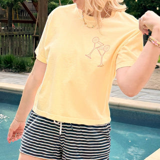 Docktails Graphic Comfort Color Tee Front & Back Design - Limeberry Designs