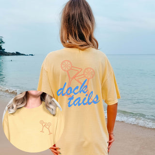 Docktails Wholesale Graphic Comfort Color Tee Front & Back Design - Limeberry Wholesale