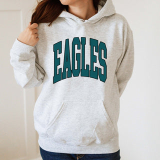 Eagles Collegiate Letter Graphic Sweatshirt + Hoodie