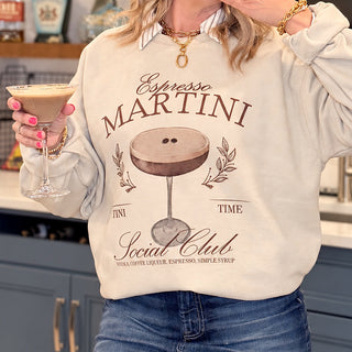 Espresso Martini Social Club Crew Sweatshirt