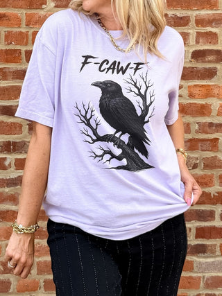 F-Caw-F Comfort Color Graphic Tee - Limeberry Designs