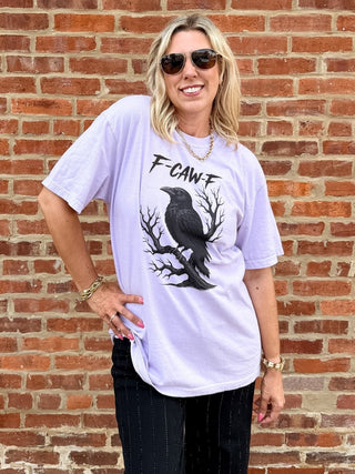 F-Caw-F Comfort Color Graphic Tee - Limeberry Designs
