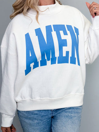 Faith Collection Graphic Mockneck Sweatshirt – Amen & Faith Styles - Limeberry Designs