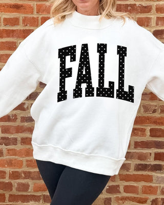 Fall Polka Dot Mockneck Sweatshirt - Limeberry Designs