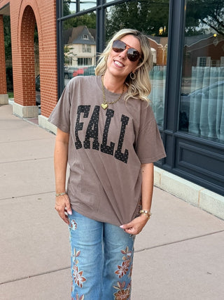 Fall Polka Dots Comfort Color Graphic Tee - Limeberry Designs