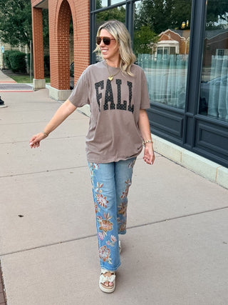 Fall Polka Dots Comfort Color Graphic Tee - Limeberry Designs