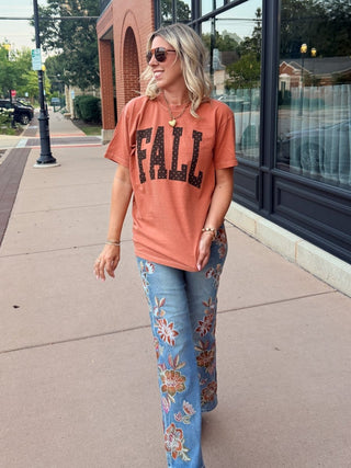 Fall Polka Dots Comfort Color Graphic Tee - Limeberry Designs