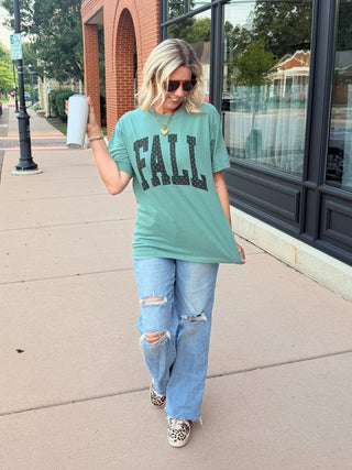 Fall Polka Dots Comfort Color Graphic Tee - Limeberry Designs