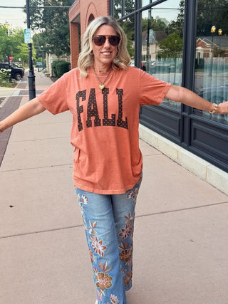 Fall Polka Dots Comfort Color Graphic Tee - Limeberry Designs
