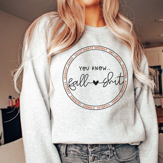 Fall Shit Graphic Sweatshirt - Limeberry Designs