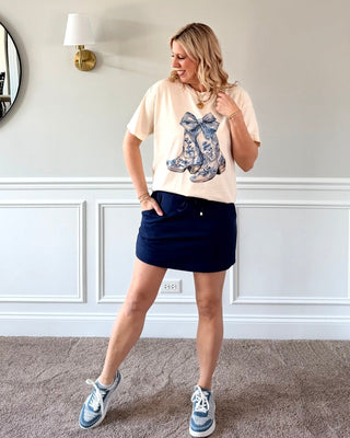 Floral Boots Graphic Comfort Color Tee - Limeberry Designs