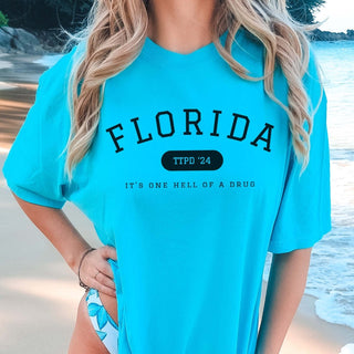Florida TTPD One Hell Of A Drug Comfort Color Tee - Limeberry Designs
