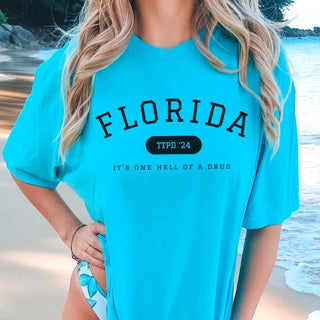 Florida TTPD One Hell Of A Drug Comfort Color Wholesale Tee - Trending - Limeberry Designs