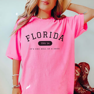 Florida TTPD One Hell Of A Drug Comfort Color Wholesale Tee - Trending - Limeberry Designs