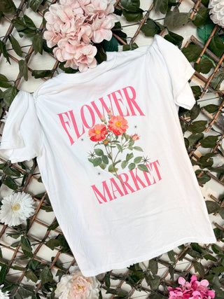 Flower Market Comfort Color Graphic Tee - Limeberry Designs