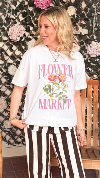 Flower Market Comfort Color Graphic Tee - Limeberry Designs