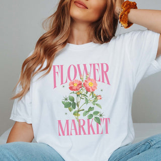 Flower Market Comfort Color Graphic Tee - Limeberry Designs