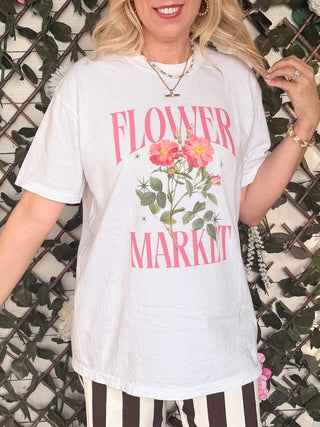Flower Market Comfort Color Graphic Tee - Limeberry Designs