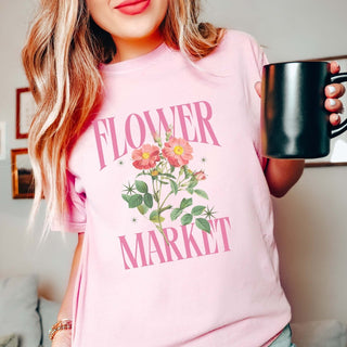 Flower Market Comfort Color Graphic Tee - Limeberry Designs