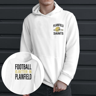 Football Is Better In Plainfield Front & Back Hoodies - Limeberry Designs