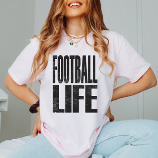 Football Life Comfort Color Tee - Limeberry Designs