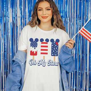 Fourth of July Popsicles Graphic Tee - Limeberry Designs