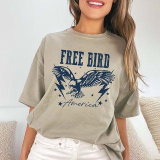 Free Bird America Comfort Color Tee - Limeberry Designs