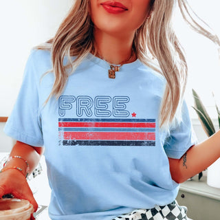 Free Stripes Graphic Tee - Limeberry Designs