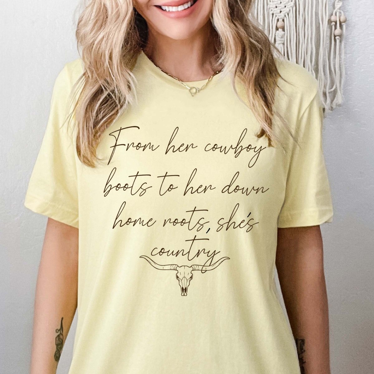 From Her Cowboy Boots Tee - Limeberry Designs