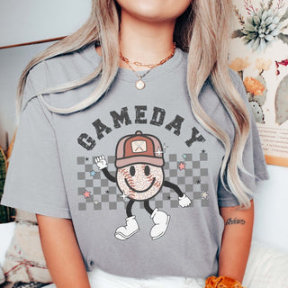 Game Day Baseball Leopard Comfort Color Wholesale Tee - Quick Shipping - Limeberry Designs