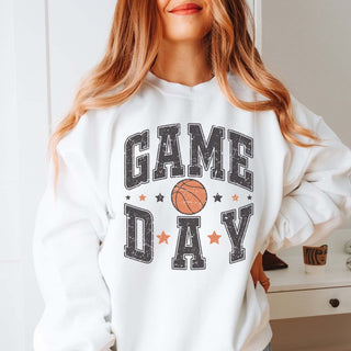 Game Day Basketball Stars Sweatshirt - Limeberry Designs