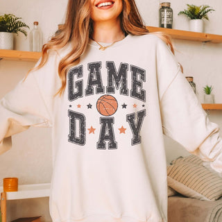 Game Day Basketball Stars Sweatshirt - Limeberry Designs