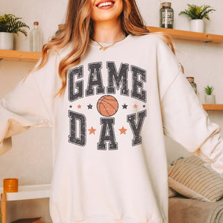 Game Day Basketball Stars Wholesale Sweatshirt - Fast Shipping - Limeberry Designs