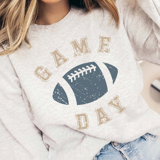 Game Day Blue Football Sweatshirt - Limeberry Designs