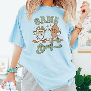 Game Day Football Friends Comfort Color Tee - Limeberry Designs