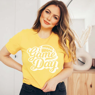 Game Day Script Football Graphic Tee - Limeberry Designs