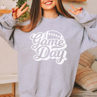 Game Day Script Football Sweatshirt - Limeberry Designs