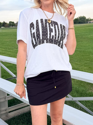Gameday Polka Dot Comfort Color Graphic Tee - Limeberry Designs