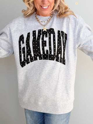 Gameday Polka Dot Independent Graphic Sweatshirt - Limeberry Designs