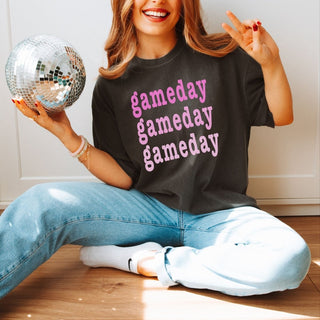 Gameday Repeat Pink Comfort Color Tee - Limeberry Designs