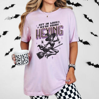 Get In Loser We're Going Hexing Bella Graphic Tee - Limeberry Designs