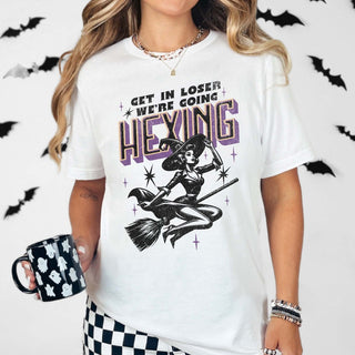 Get In Loser We're Going Hexing Wholesale Bella Graphic Tee - Quick Shipping - Limeberry Designs