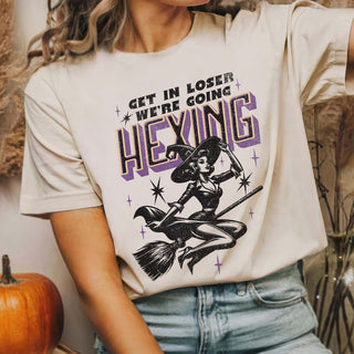 Get In Loser We're Going Hexing Wholesale Bella Graphic Tee - Quick Shipping - Limeberry Designs