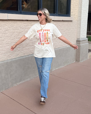 Get your Cray-On Bella Graphic Tee