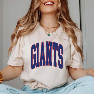 Giants Collegiate Letter Bella Graphic Tee - Limeberry Designs