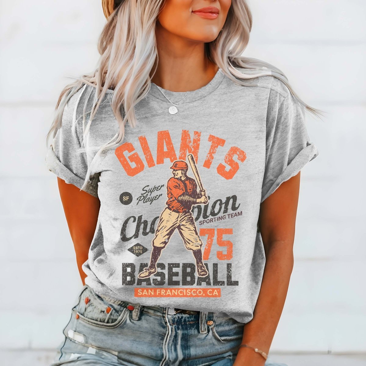 Giants Vintage Baseball Team Wholesale Tee - Fast Shipping - Limeberry Designs