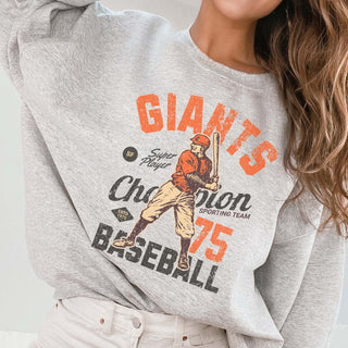 Giants Vintage Baseball Wholesale Graphic Sweatshirt - Quick TAT - Limeberry Designs