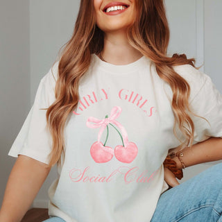 Girly Girls Social Club Comfort Color Tee - Limeberry Designs